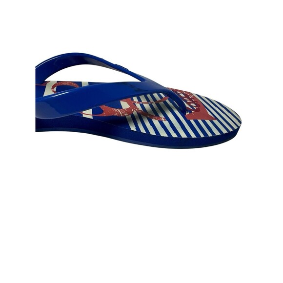 Coach Kali Jelly Popular Nautical Striped Flip Flops Size 8 B Fast Shipping - Picture 13 of 16